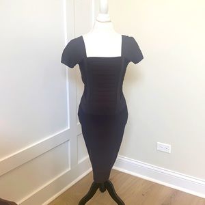 Herve Leger bandage dress chocolate brown small